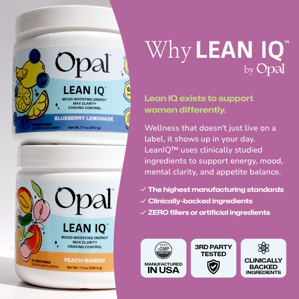 LeanIQ™ Drink Mix — Mood-Boosting Clean Energy, Max Clarity & Craving Control