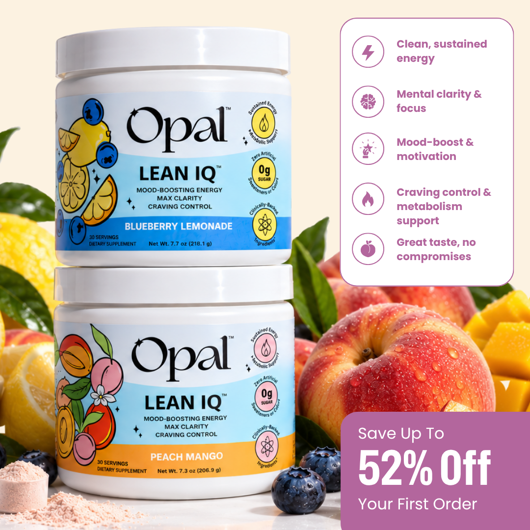 LeanIQ™ Energy Refresher Drink Mix — Mood-Boosting Clean Energy, Max Clarity & Craving Control